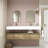 Alysa 60''Wall-Mounted Double Bathroom Vanity Set-71095541