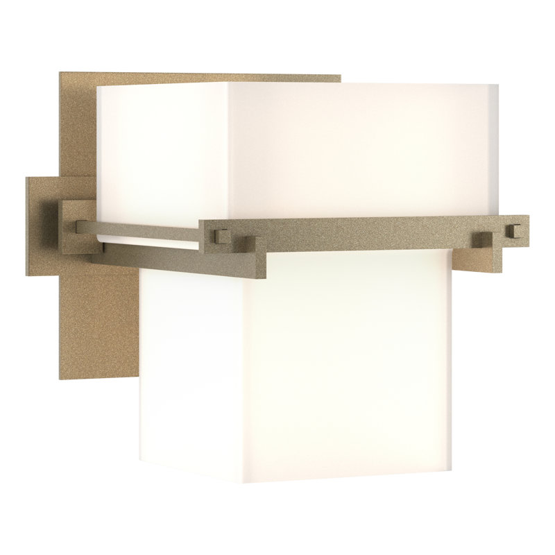 Plafonnier encastré 2 lumières Kakomi, Or doux, Grand