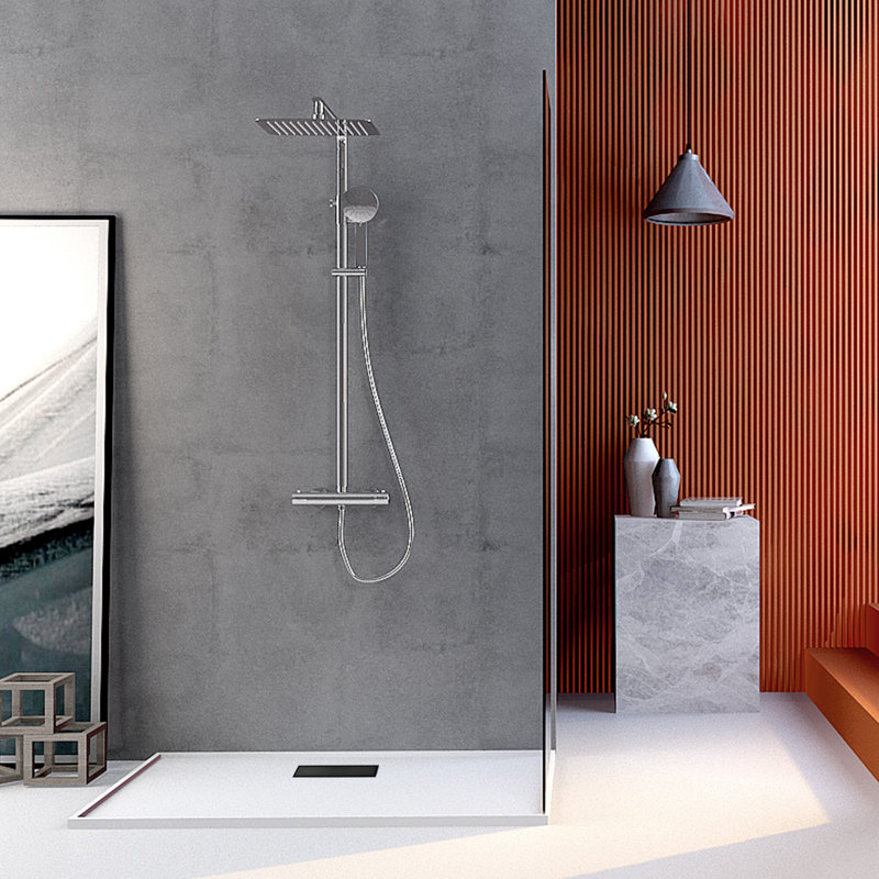 Drain de douche à grille linéaire en acier inoxydable