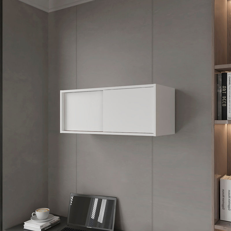 Armoire murale Bliss, bureau, blanc, Blanc