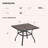 Priddis Square Steel Outdoor Dining Table-940820451