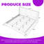 Lit plateforme king size FOUNA en tissu bouclé avec tête de lit à oreilles et pieds en bois. Sommier non requis.-128978114-128978172