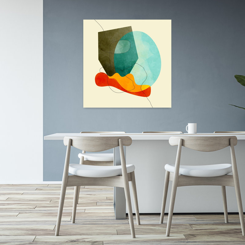 Art contemporain, art contemporain abstrait, H 32 po x l 32 po