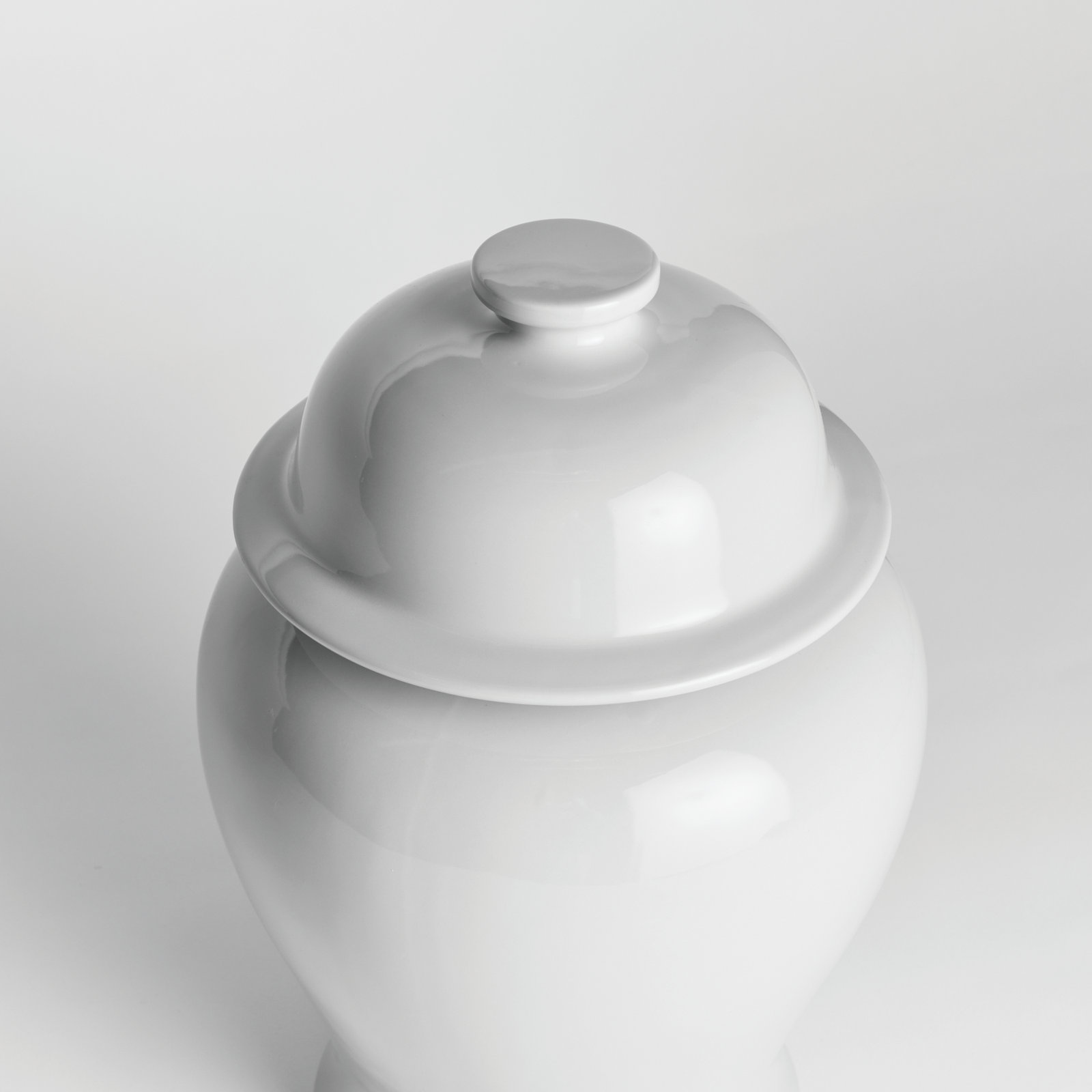 Ricki Ceramic Ginger Jar, White, 13.25"