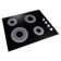 Cosmo 24 in. Electric Ceramic Glass Cooktop with 4 Elements, Dual Zone Element, Hot Surface Indicator Light and Control Knobs
