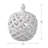 D8x9.5" White Ceramic Lidded Jar With Lattice Design