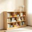 Bibliothèque ouverte en bois à 3 niveaux avec 8 compartiments, meuble de rangement multifonctionnel pour salon et bureau, vitrine autoportante pour organiser les livres et la décoration