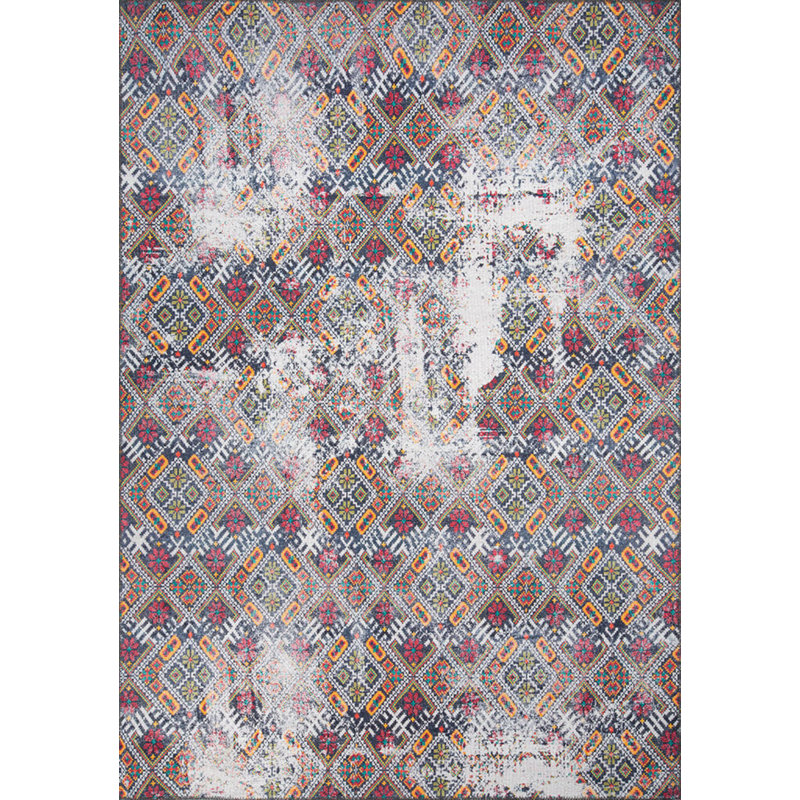 Tapis décoratif coloré Ottilie, Rectangle 3 pi 10 po x 5 pi 3 po
