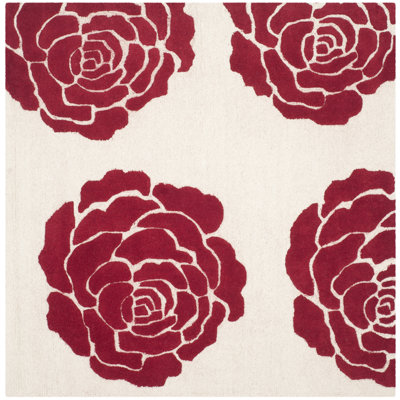 Cannen Hand Tufted Wool Floral Rug