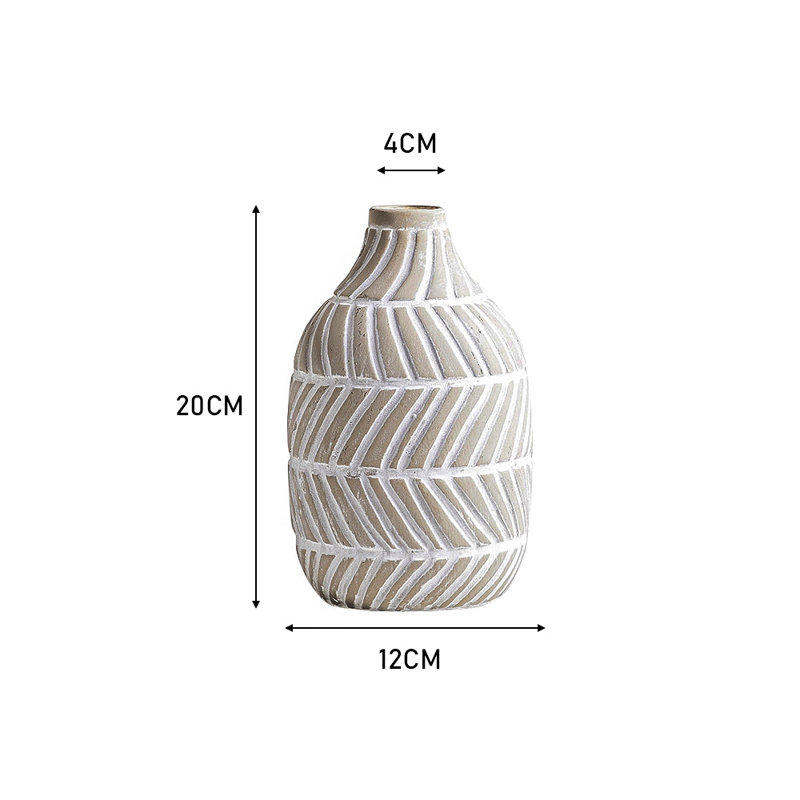 Judkins Table Vase, Off-White