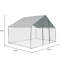 Abri pour poulets en métal 10 * 6 * 6Ft - Fournissez une maison protégée et confortable pour votre poulailler