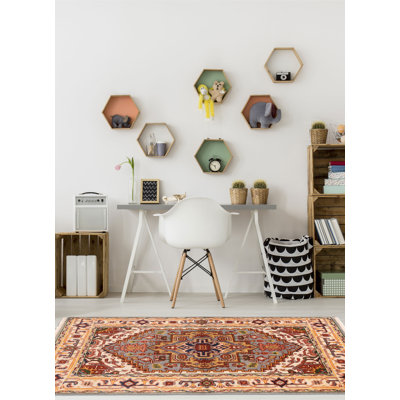 Tapis bleu Serapi Heritage 3 pi 10 po x 6 pi 1 po