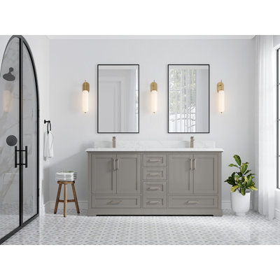 Ensemble de meuble-lavabo double 72 po Esin