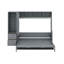 Grand lit escamotable avec placard et tiroirs-1858992100