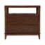 Table de chevet rectangulaire à 2 tiroirs en bois brun noyer 28 po Highbury-1557926683