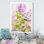 Modern Modern Lilac Flowers III - Peinture sur toile encadrée