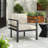 27.7'' Modern Outdoor Lounge Chair With Aluminum Frame, Weather-Resistant Cushions, Sleek Design, Perfect For Patio, Garden, Or Balcony