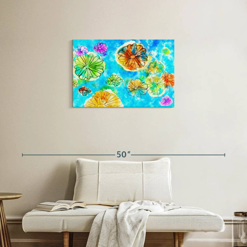 Avery Paper Lilies Floral Abstract, 20" H x 30" W