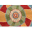 Tapis oriental à motif végétal Kazak noué à la main 6 x 9