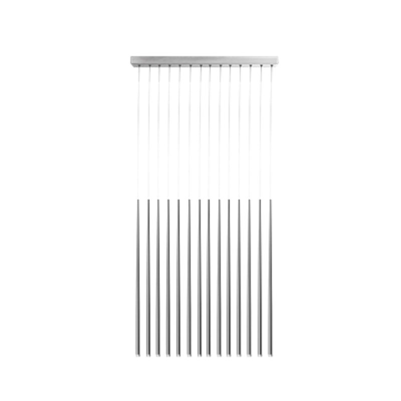 Louise 14 - Light LED Kitchen Island Pendant, Chrome