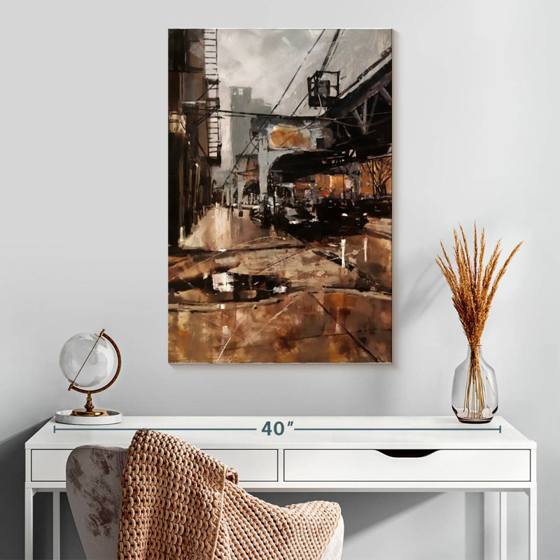Sireci Fall In Chicago, 30" H x 20" W