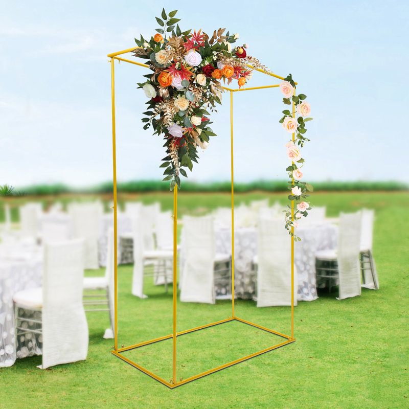Lightweight Gold Wedding Garden Arbor