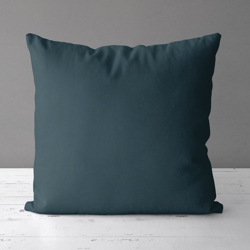 Housse de coussin carré et insert, Bleu sarcelle Tiya