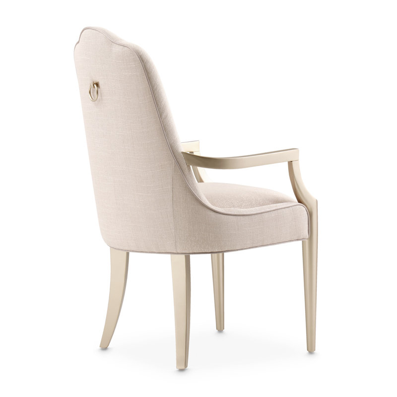 Malibu Crest Upholstered Arm Chair, Chardonnay