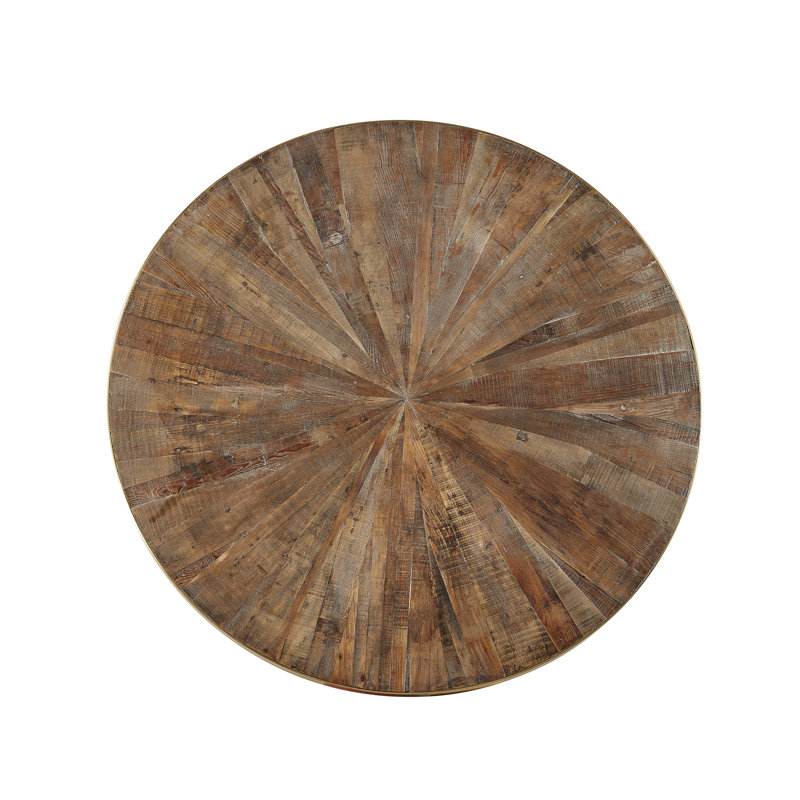 Midias Round Pine Wood Dining Table