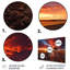 Canada Canada Sunsets - Paysages, ensemble de reproductions d'art mural en métal