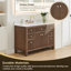 Lala 48" Single Bathroom Vanity with Grain White Engineered Stone Countertop with Mirror-1726873493