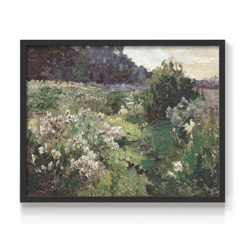 Paysages rétro-CL XXVII - impression encadrée - réaménageable, H 16 po x l 20 po, Noir