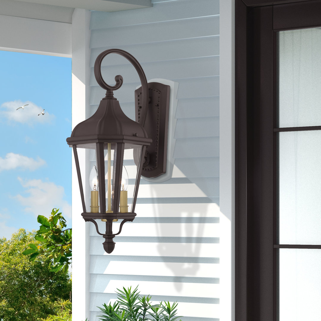 Anguel 2 - Bulb 23.5" H Outdoor Wall Lantern Lark Manor™ Fixture 