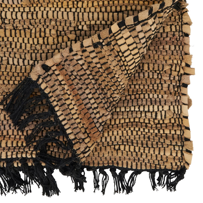 Exotic Charm Striped Chindi Table Runner