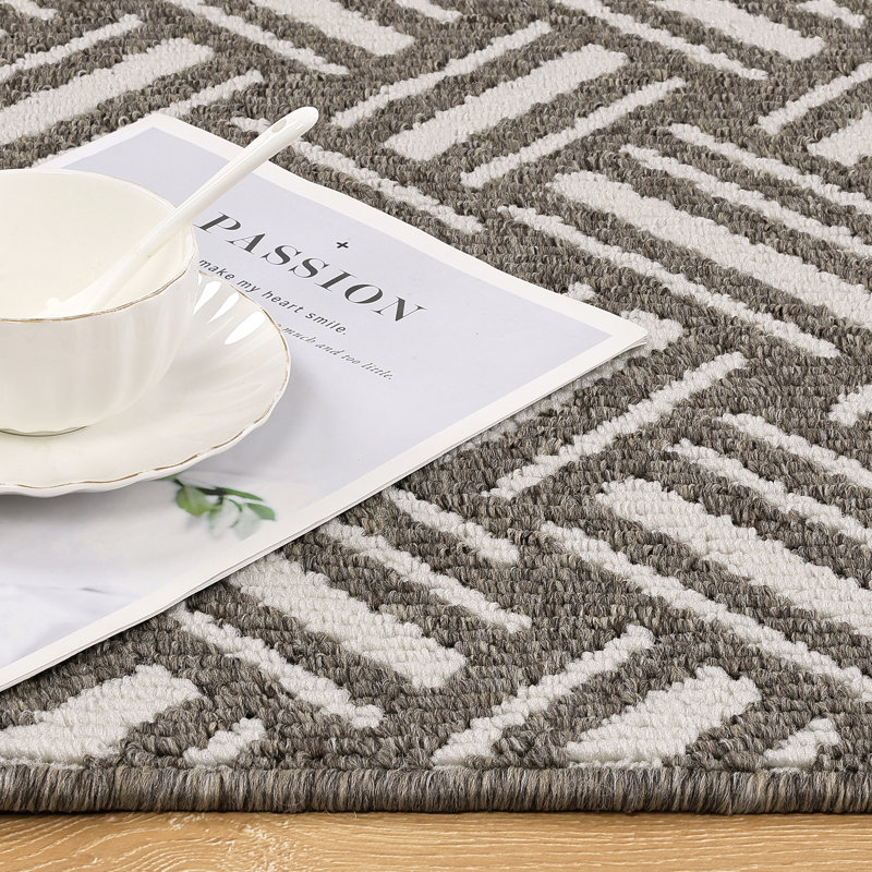 Tapis de cuisine antidérapant lavable à la machine, Brun