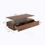 Table basse moderne à 2 tiroirs de 47,2 po à DEL moderne-1999448398