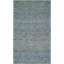 Tapis géométrique bleu en laine et coton tissé à la main Tulane-19503553
