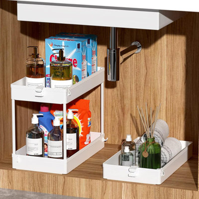 3-Tier Mobile Utility Cart – Laundry Room & Bathroom Organizer With Multi-Purpose Shelves