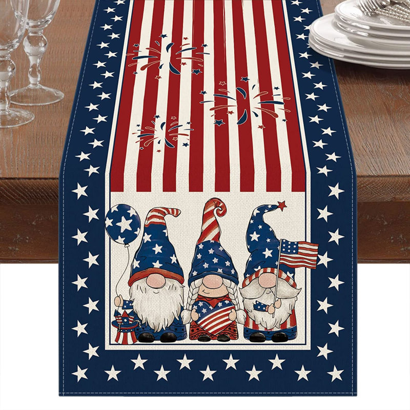 Chemin de table rectangulaire en polyester