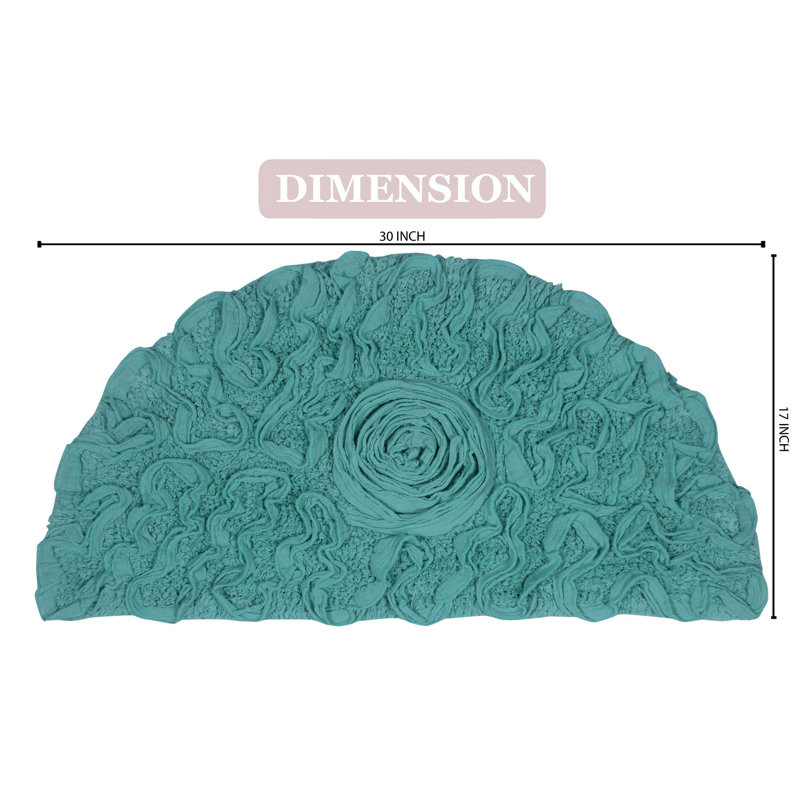 Pascoe Bath Rug, Turquoise