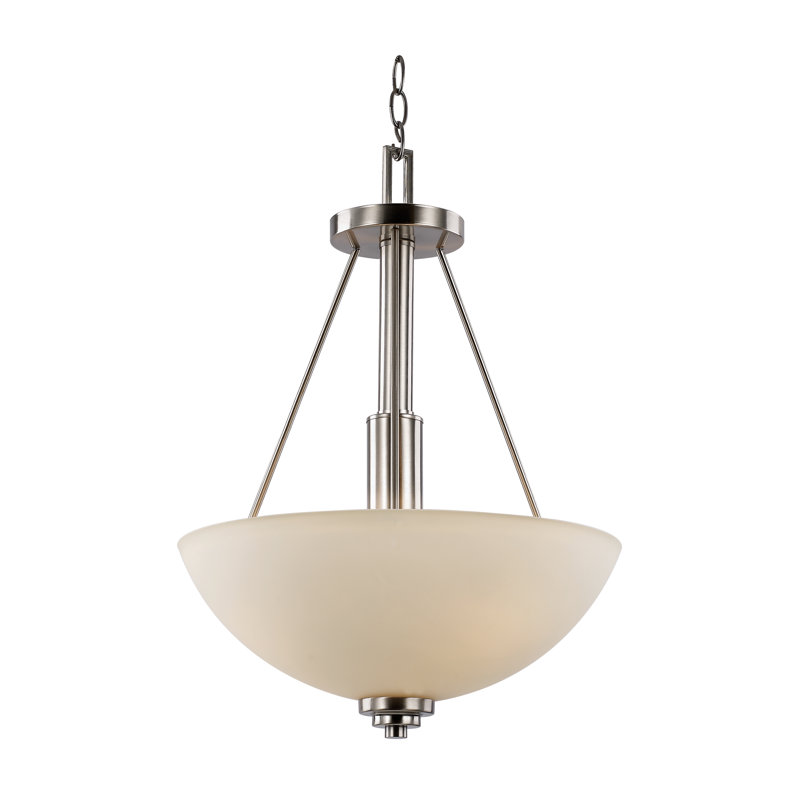 Luminaire suspendu unique à 3 lumières Juli, Bronze huilé