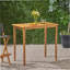 Table de bar d'extérieur rectangulaire en bois d'acacia minimaliste - finition teck