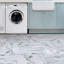 30.48cm x 30.48cm Vinyl Tile in Off White/Grey 10 Per Pack