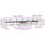  Outdoor Sofa Set Sectional Garden Furniture Patio Backyard Poolside