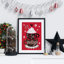 Cozy Christmas Wall Art Season Greetings Festive Mug Coffee Hot Cocoa, impression encadrée, cuisine, café, restaurant, décoration des Fêtes 37960