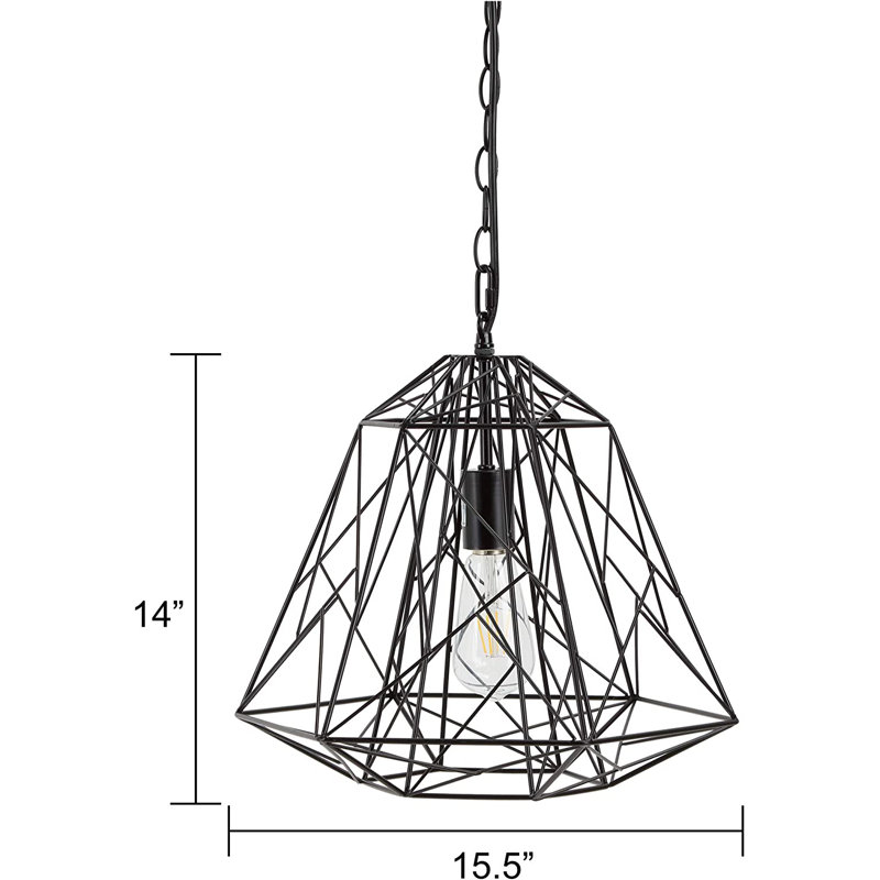 Luminaire suspendu géométrique simple à 1 lumière