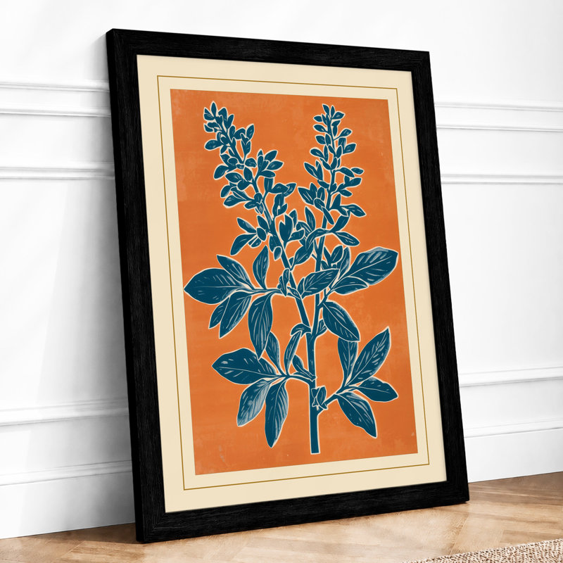 Healing Herb Study Botanical - Framed Print, A3 - 42.0 x 29.7 cm, Black