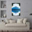 Mount Fuji Reflection Contemporary Wall Art Print 1 Piece Wrapped Canvas Wall Art-1611786646