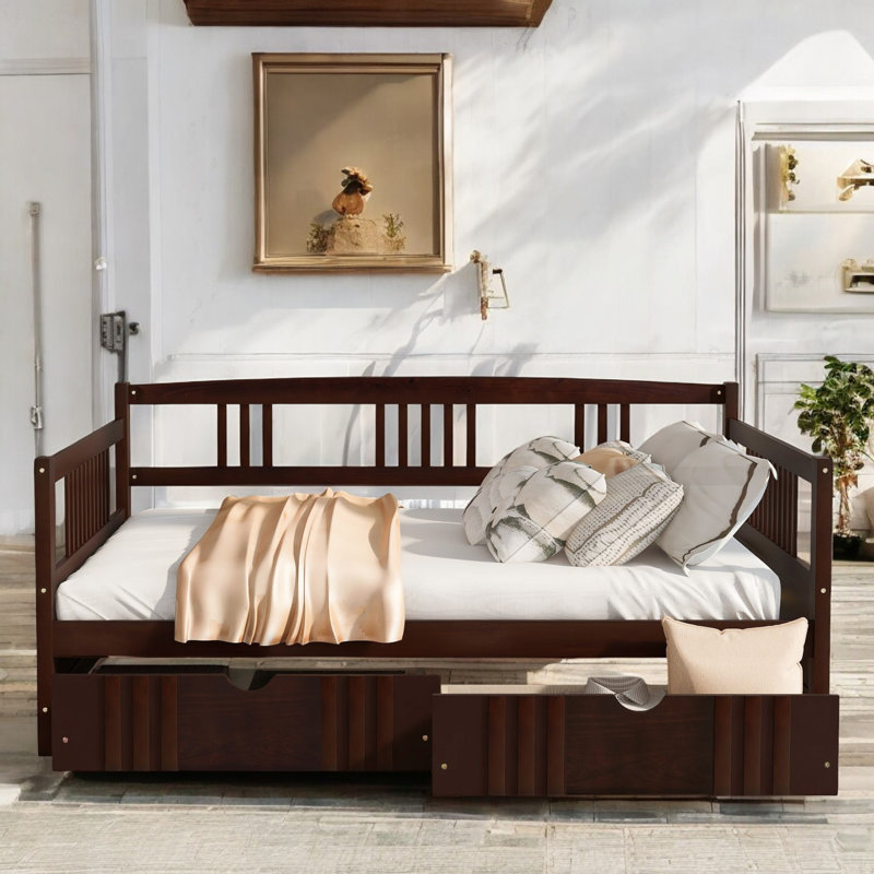 Solid Wood Full Size Daybed, Espresso, Full