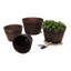 Ensemble de pots à fleurs en tonneau 4 pièces